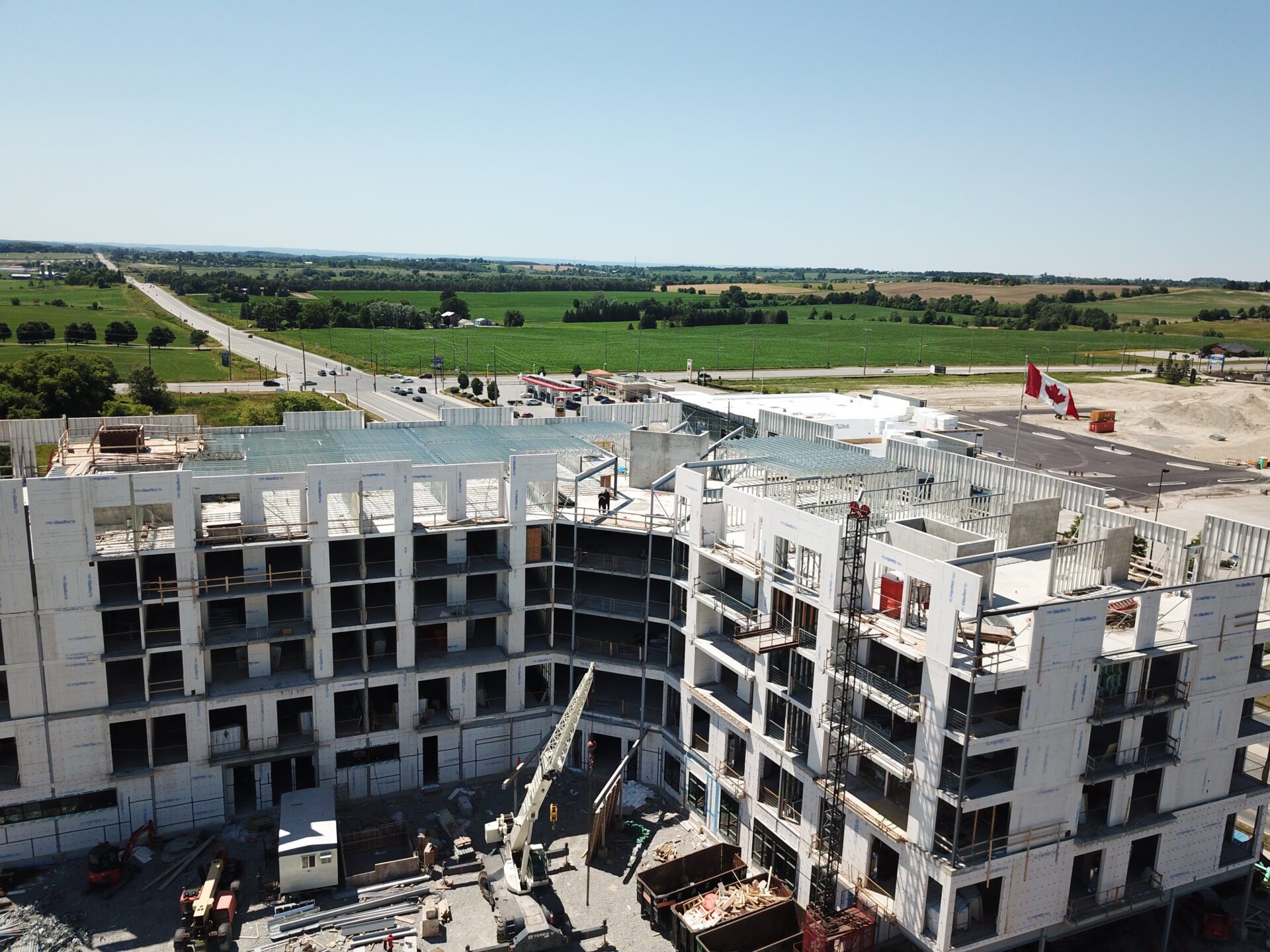 a large building under construction